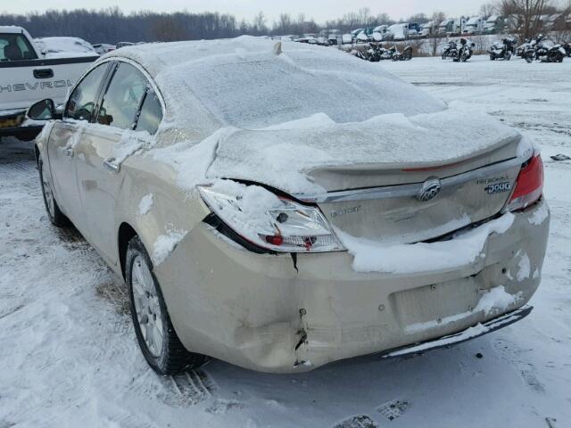 2G4GS5ER4C9156285 - 2012 BUICK REGAL PREM BEIGE photo 3