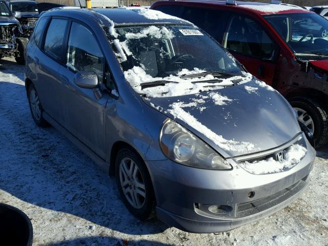 JHMGD37678S004317 - 2008 HONDA FIT SPORT GRAY photo 1