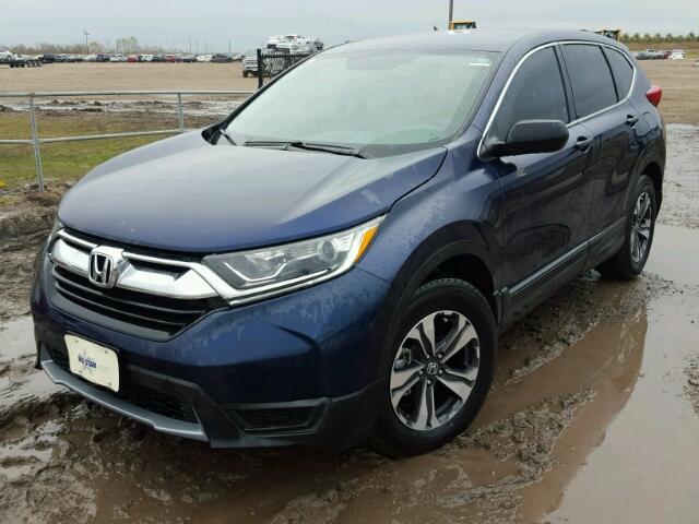 7FARW5H35HE001972 - 2017 HONDA CR-V LX BLUE photo 2