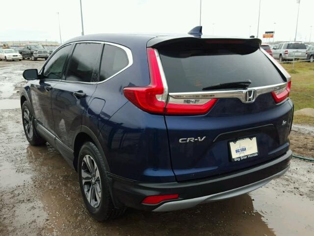 7FARW5H35HE001972 - 2017 HONDA CR-V LX BLUE photo 3