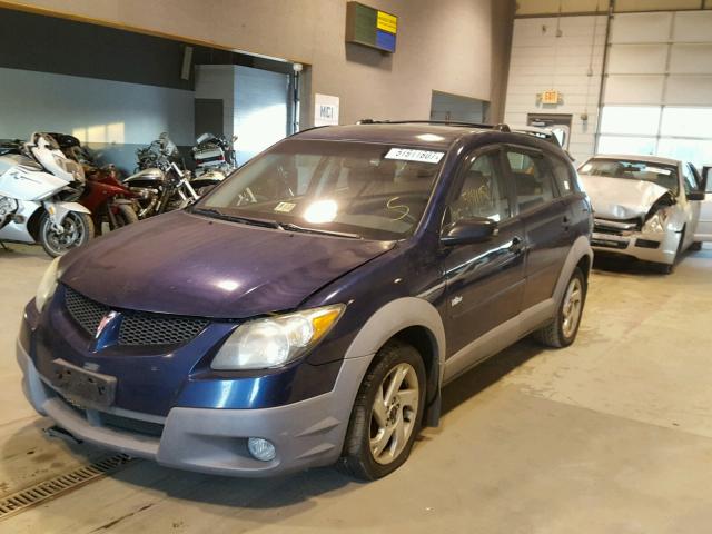 5Y2SL64863Z446446 - 2003 PONTIAC VIBE BLUE photo 2