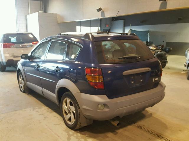 5Y2SL64863Z446446 - 2003 PONTIAC VIBE BLUE photo 3