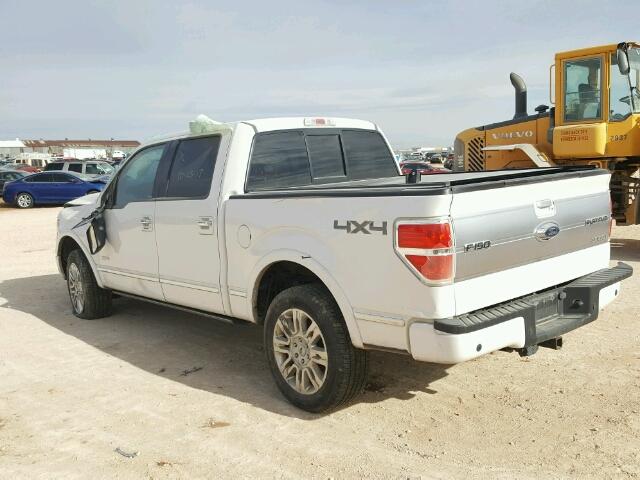 1FTFW1ET5CFB72348 - 2012 FORD F150 SUPER WHITE photo 3