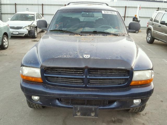 1B4HS28Y8XF662271 - 1999 DODGE DURANGO BLUE photo 9