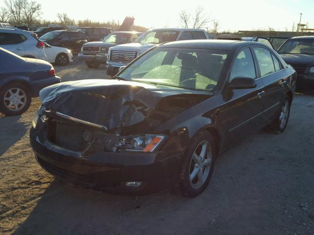 5NPEU46F87H211053 - 2007 HYUNDAI SONATA SE BLACK photo 2