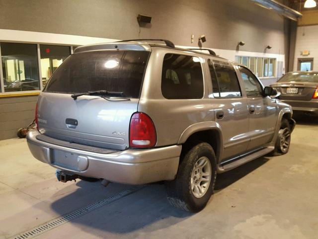 1B4HS28N11F517537 - 2001 DODGE DURANGO TAN photo 4