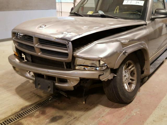 1B4HS28N11F517537 - 2001 DODGE DURANGO TAN photo 9