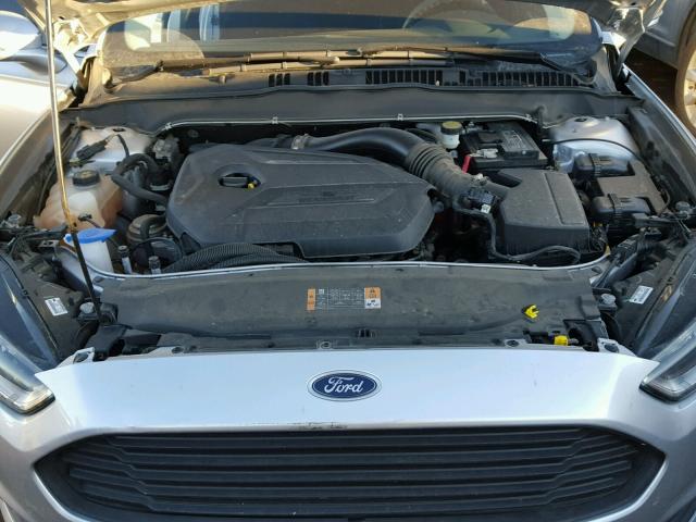 3FA6P0HR5DR343682 - 2013 FORD FUSION SE SILVER photo 7