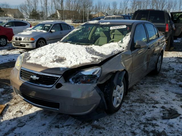 1G1ZT58N77F170397 - 2007 CHEVROLET MALIBU LT GOLD photo 2