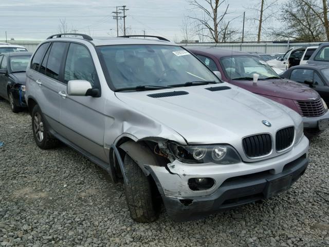 5UXFA13505LY05148 - 2005 BMW X5 3.0I SILVER photo 1