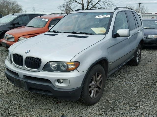 5UXFA13505LY05148 - 2005 BMW X5 3.0I SILVER photo 2