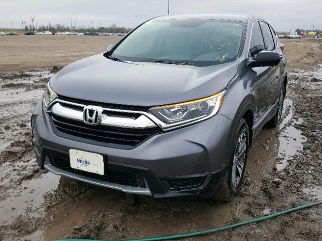 5J6RW5H3XHL004157 - 2017 HONDA CR-V LX BLUE photo 2