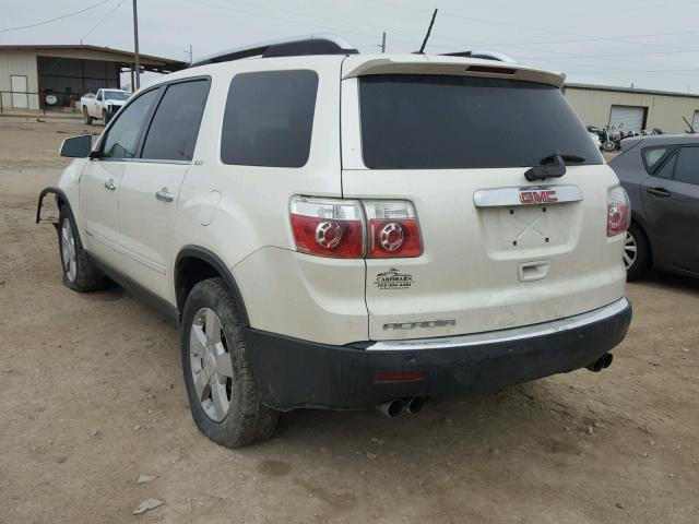 1GKER23788J195615 - 2008 GMC ACADIA SLT თეთრი ფოტო 3