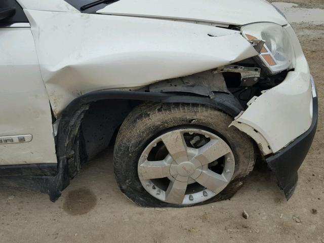 1GKER23788J195615 - 2008 GMC ACADIA SLT თეთრი ფოტო 9