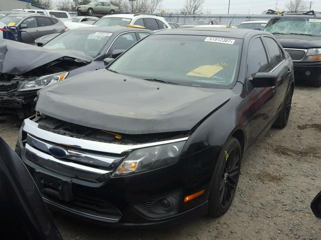 3FAHP0HA6BR167421 - 2011 FORD FUSION SE BLACK photo 2