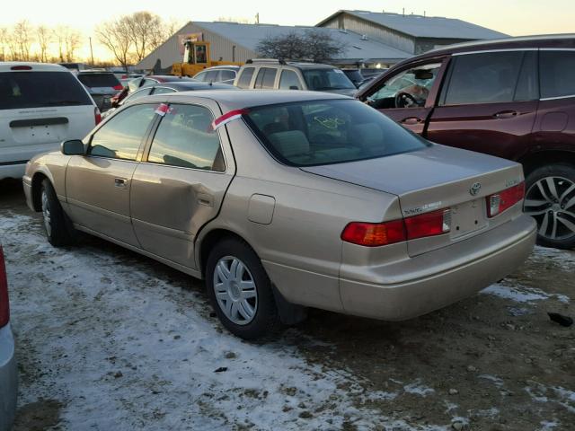 4T1BG22K81U117586 - 2001 TOYOTA CAMRY CE TAN photo 3