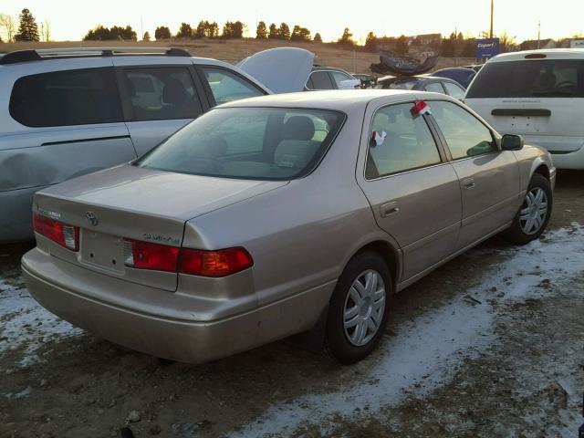 4T1BG22K81U117586 - 2001 TOYOTA CAMRY CE TAN photo 4