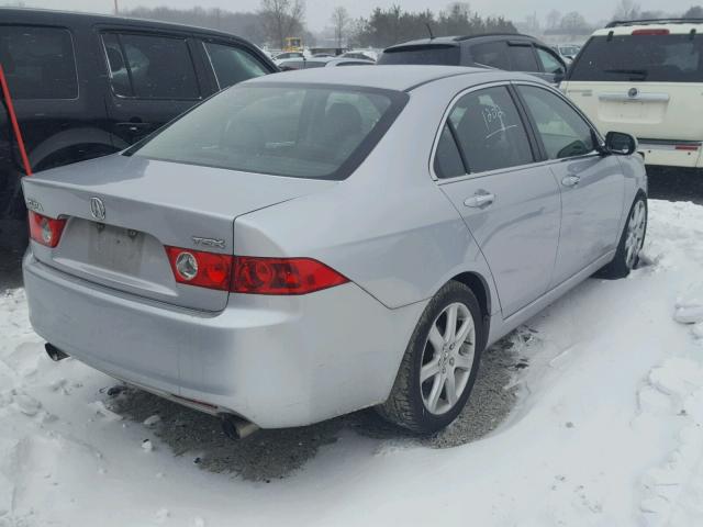 JH4CL95834C004117 - 2004 ACURA TSX SILVER photo 4