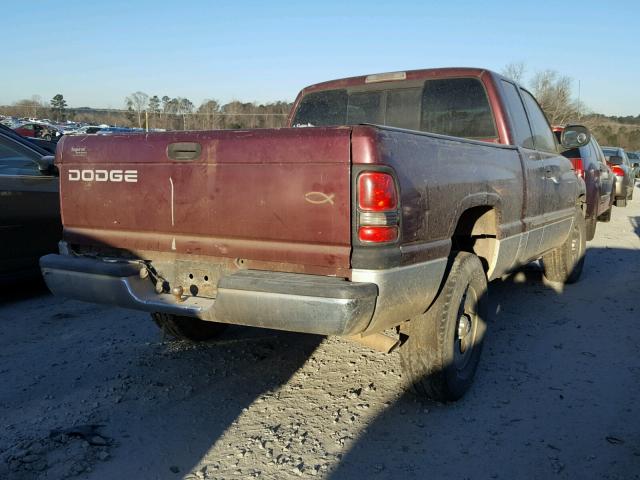 3B7HC13Y91G753654 - 2001 DODGE RAM 1500 BURGUNDY photo 4