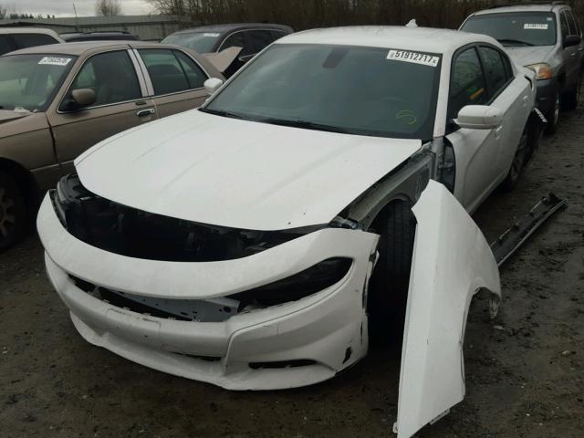 2C3CDXHG9GH354833 - 2016 DODGE CHARGER SX WHITE photo 2