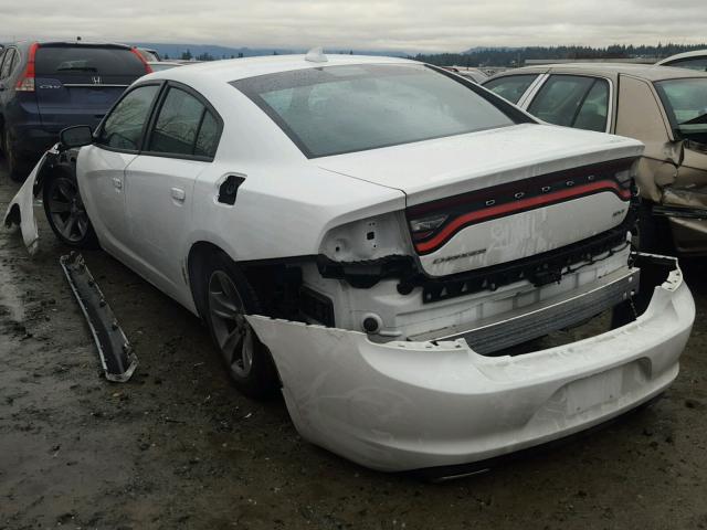 2C3CDXHG9GH354833 - 2016 DODGE CHARGER SX WHITE photo 3