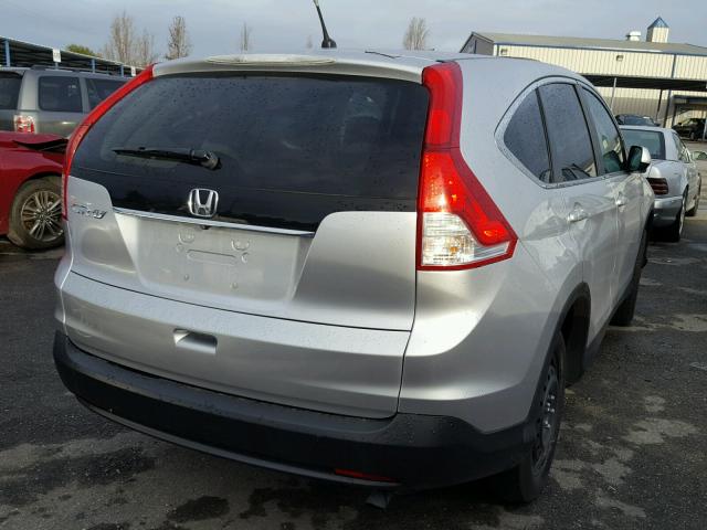 2HKRM3H51EH555854 - 2014 HONDA CR-V EX SILVER photo 4