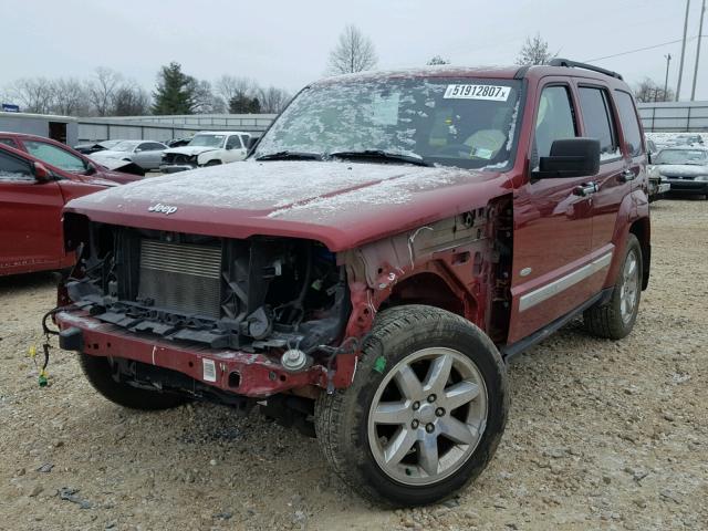 1C4PJMAK6CW162915 - 2012 JEEP LIBERTY SP RED photo 2