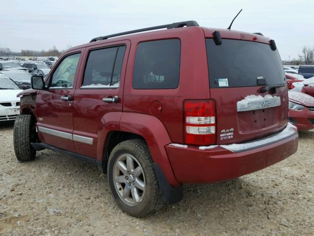 1C4PJMAK6CW162915 - 2012 JEEP LIBERTY SP RED photo 3