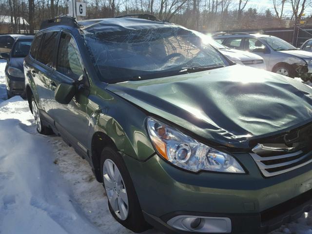 4S4BRBCC2B3322023 - 2011 SUBARU OUTBACK 2. GREEN photo 1