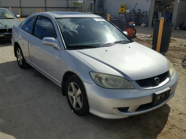 1HGEM22914L026565 - 2004 HONDA CIVIC EX SILVER photo 1