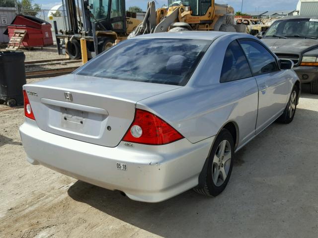 1HGEM22914L026565 - 2004 HONDA CIVIC EX SILVER photo 4