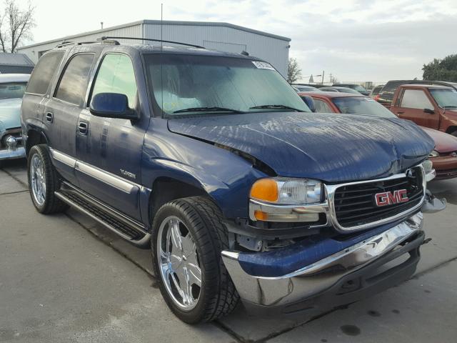 1GKEK13T02R306324 - 2002 GMC YUKON BLUE photo 1