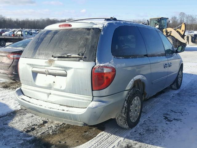 2C8GP44R55R259945 - 2005 CHRYSLER TOWN & COU BLUE photo 4