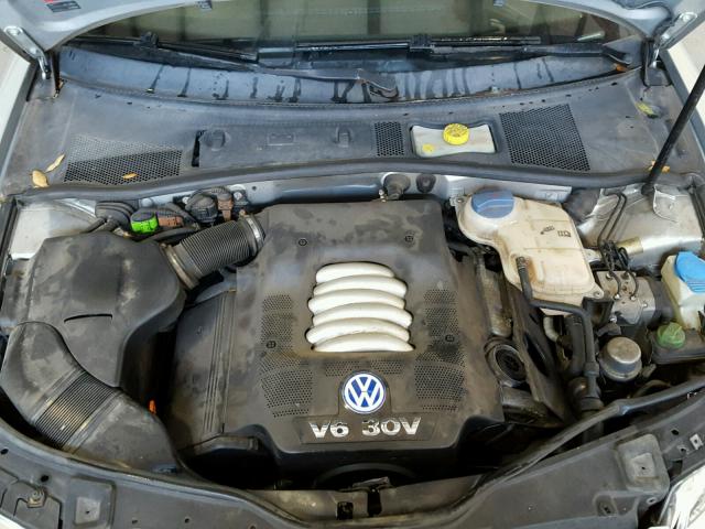 WVWRH63B42P432083 - 2002 VOLKSWAGEN PASSAT GLX SILVER photo 7