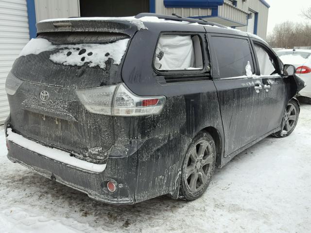 5TDXZ3DC2HS851977 - 2017 TOYOTA SIENNA SE BLACK photo 4