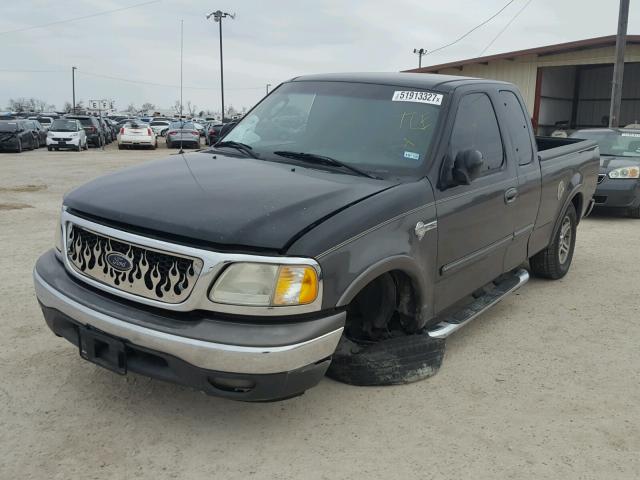 1FTRX17L53NA11141 - 2003 FORD F150 BLACK photo 2