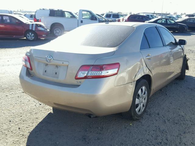 4T1BF3EK4AU004660 - 2010 TOYOTA CAMRY BASE GOLD photo 4