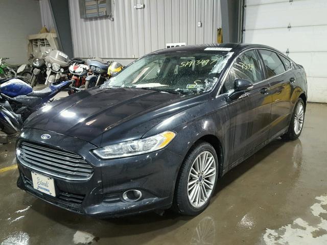 3FA6P0H9XDR364026 - 2013 FORD FUSION SE BLACK photo 2