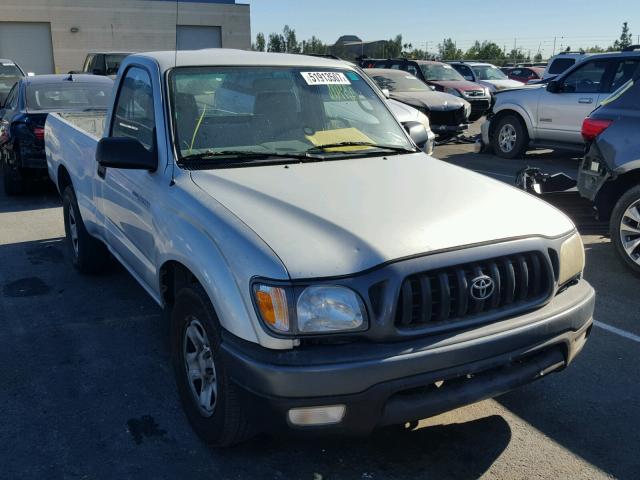 5TENL42N82Z042867 - 2002 TOYOTA TACOMA SILVER photo 1