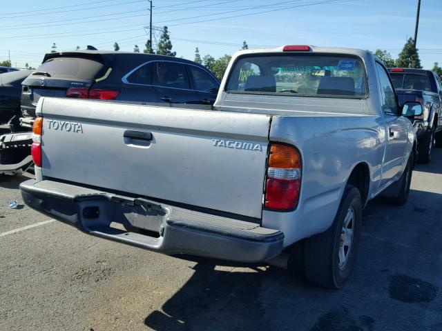 5TENL42N82Z042867 - 2002 TOYOTA TACOMA SILVER photo 4