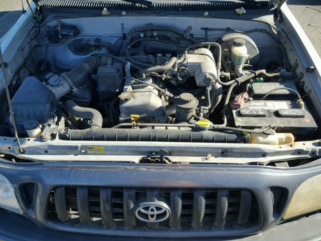 5TENL42N82Z042867 - 2002 TOYOTA TACOMA SILVER photo 7