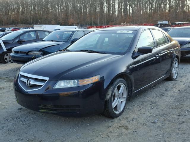 19UUA66295A040932 - 2005 ACURA TL BLACK photo 2