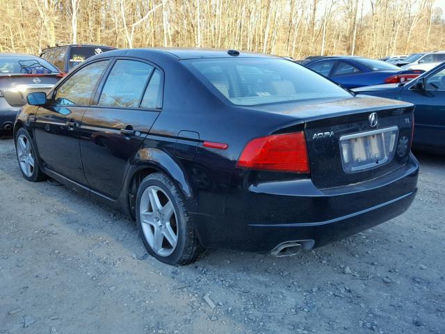 19UUA66295A040932 - 2005 ACURA TL BLACK photo 3