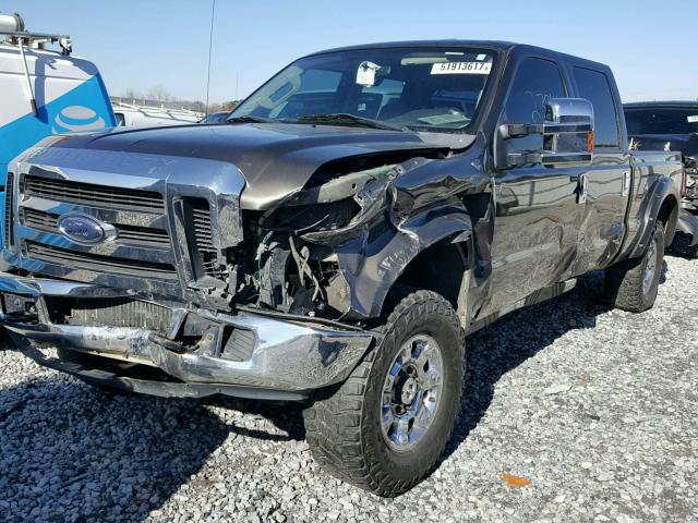 1FTSW21R58EA43828 - 2008 FORD F250 SUPER GRAY photo 2