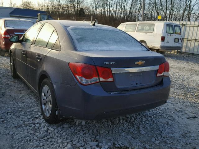 1G1PA5SH7E7458024 - 2014 CHEVROLET CRUZE LS BLUE photo 3