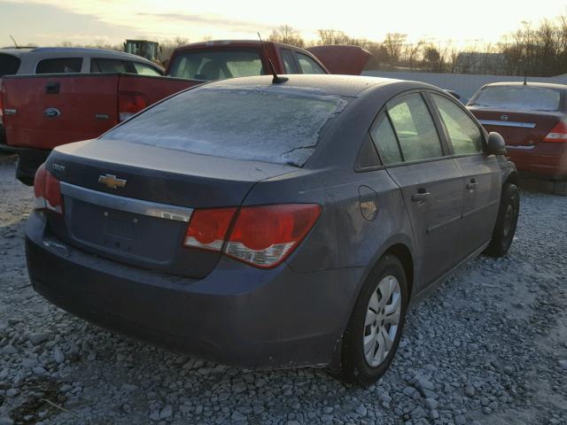 1G1PA5SH7E7458024 - 2014 CHEVROLET CRUZE LS BLUE photo 4