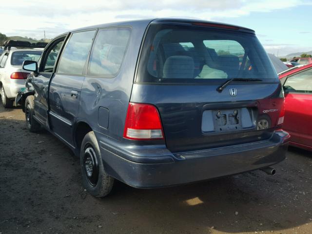 JHMRA3876WC013350 - 1998 HONDA ODYSSEY EX BLUE photo 3