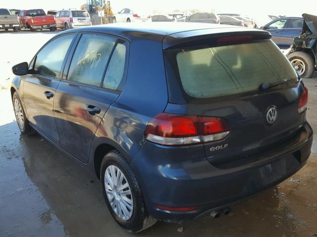 WVWDB7AJ9DW132379 - 2013 VOLKSWAGEN GOLF 蓝色 照片 3