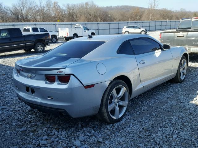 2G1FC1ED3B9103451 - 2011 CHEVROLET CAMARO LT SILVER photo 4