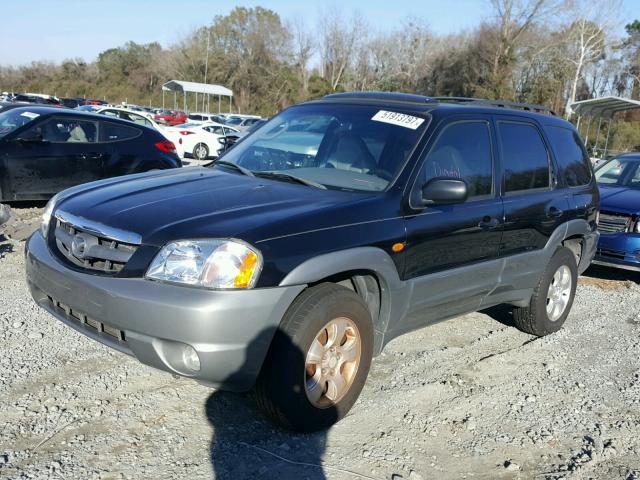 4F2CU081X1KM11555 - 2001 MAZDA TRIBUTE LX BLACK photo 2